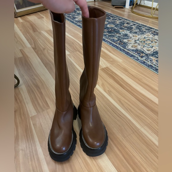 3.1 Phillip Lim Kate Brown Lug Sole Tube Boot Size 35/5 - Picture 3 of 6